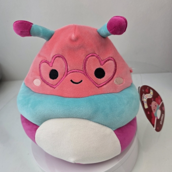 Squishmallows Griffith The Peach Bookworm Plush 8in - Picture 6 of 8